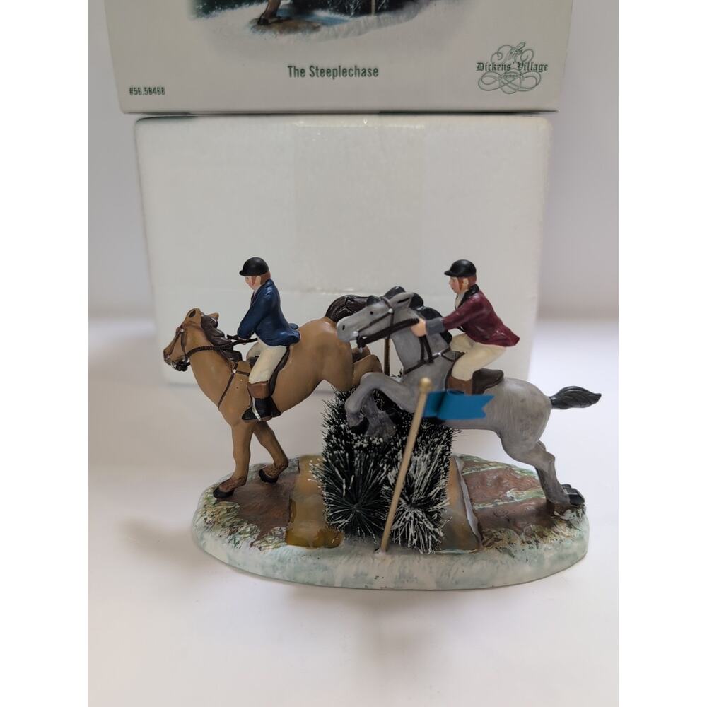 Department 56 Dickens Village "The Steeplechase" #58468 Retired w/Box